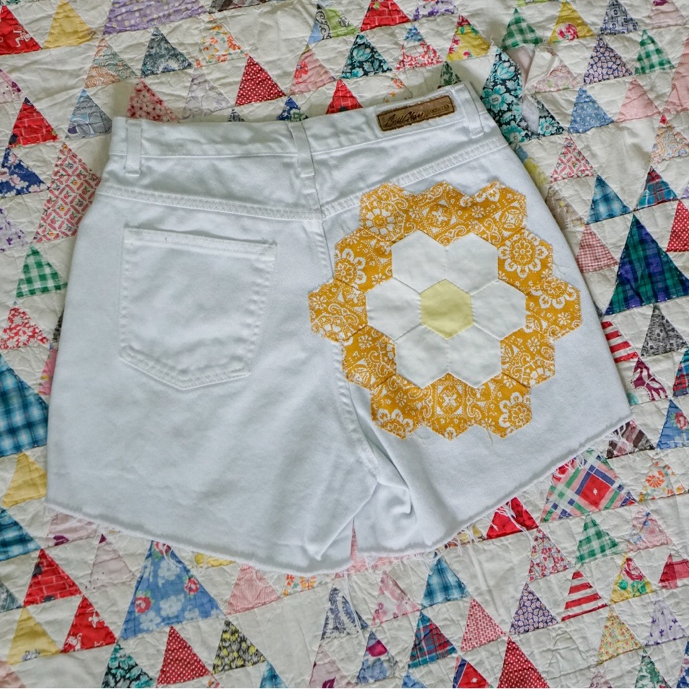 Vintage quilt shorts